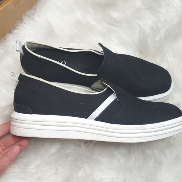 Franco Sarto Maldives Slip Ons Black canvas 7.5 - Picture 10 of 14